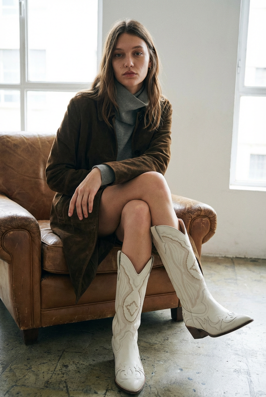 Rose – Santiags Vintage Brodées