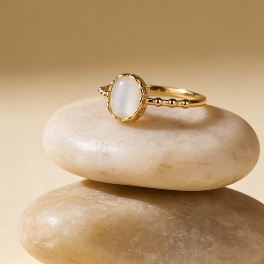 Bague Pierre de Lune Ovale