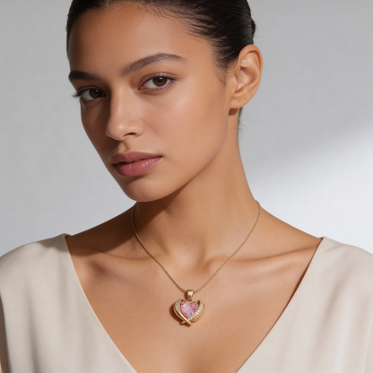 Collier Pendentif Cœur Rosara