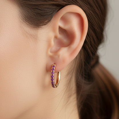 Boucle d'oreille Or Ronde