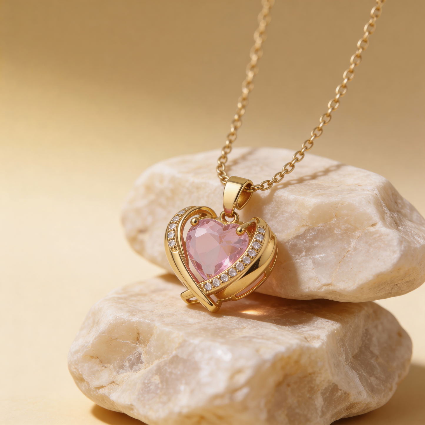 Collier Pendentif Cœur Rosara