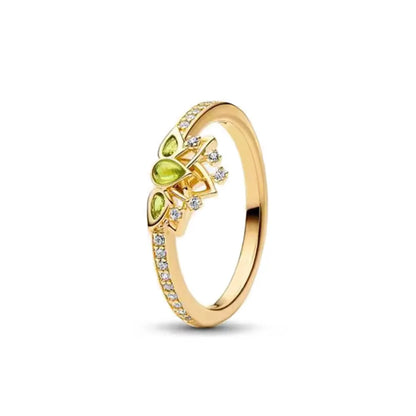 Fashionable 925 sterling silver charming princess ring octopus shell size 6 7 8 9 women's original wedding ring women's jewelry