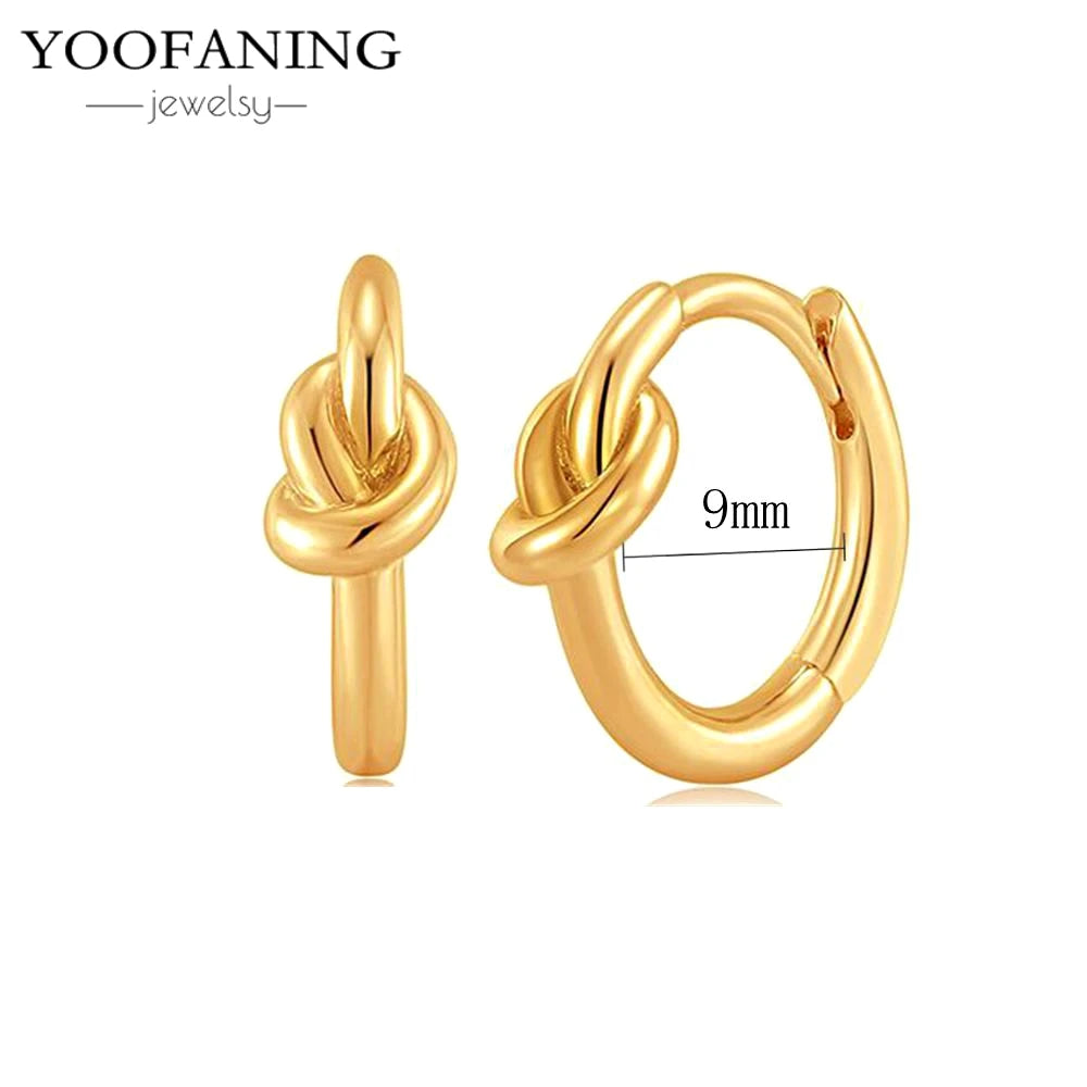 2025 New  925 Sterling Silver Needle Classic Retro Gold and Silver Ring Shaped Women's Large Earrings Party Luxury Jewelry Gifts