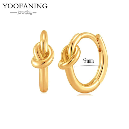 2025 New  925 Sterling Silver Needle Classic Retro Gold and Silver Ring Shaped Women's Large Earrings Party Luxury Jewelry Gifts