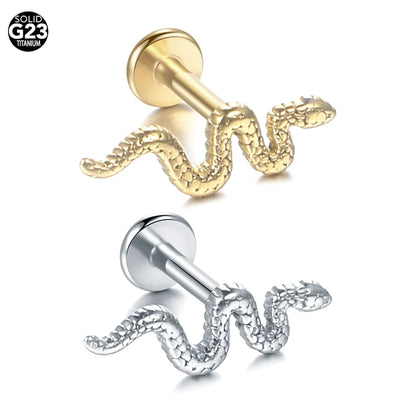 1pcs Titanium Piercing Cross Flower Stud Earring Internally Threaded Cubic Zircon Tragus Helix Piercing Body Jewelry