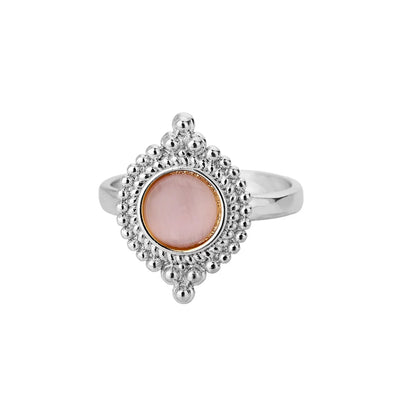 Fashion White Opal Rings For Women Gold Color Stainless Steel Opal Ring Wedding Engagement Aesthetic Jewelry Gift 2024 ﻿