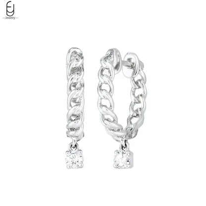 925 Stelings Silver Ear Needle Small Square Drop Earrings For Women Crystal Octagonal Star Sun Hoop Earrings Fashion Jewelry