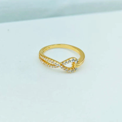 2025 New 14K Gold Plating Ring Sparkling Pink Bow Ring Princess Ring Original 925 Silver Color Finger Ring Fine Jewelry Women Gi