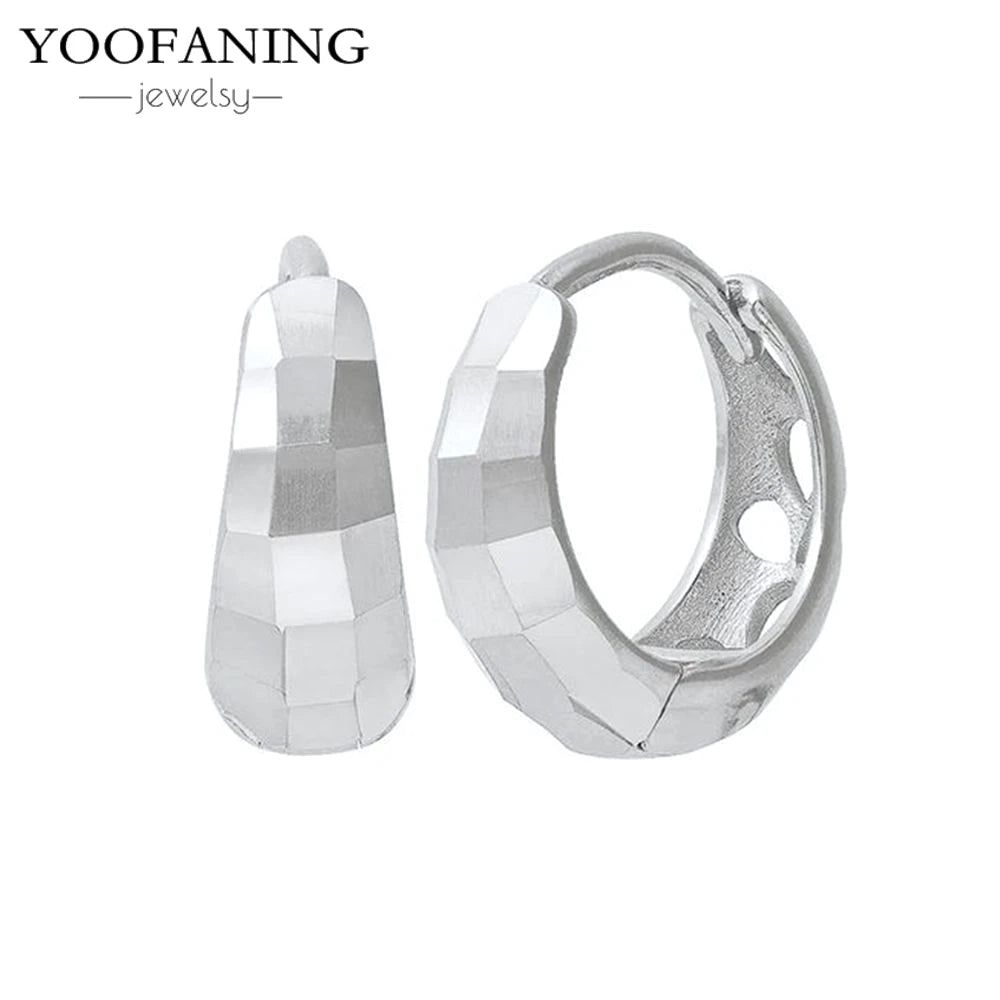 2025 New  925 Sterling Silver Needle Classic Retro Gold and Silver Ring Shaped Women's Large Earrings Party Luxury Jewelry Gifts