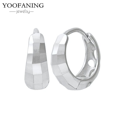 2025 New  925 Sterling Silver Needle Classic Retro Gold and Silver Ring Shaped Women's Large Earrings Party Luxury Jewelry Gifts