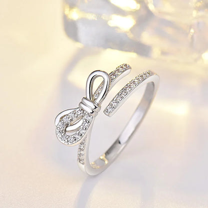 Original 925 Sterling Silver Ring High Quality Adjustable Opening AAA Zircon For Women Wedding Fine Fashion Jewelry Gift