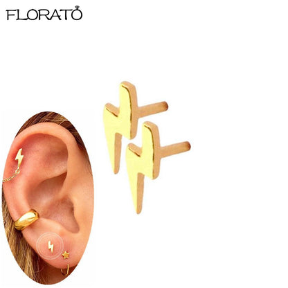 2025 New Gold Color Smooth Small Circle Earrings for Women 925 Sterling Silver Needle Trend Pendant Earrings Party Jewelry Gift