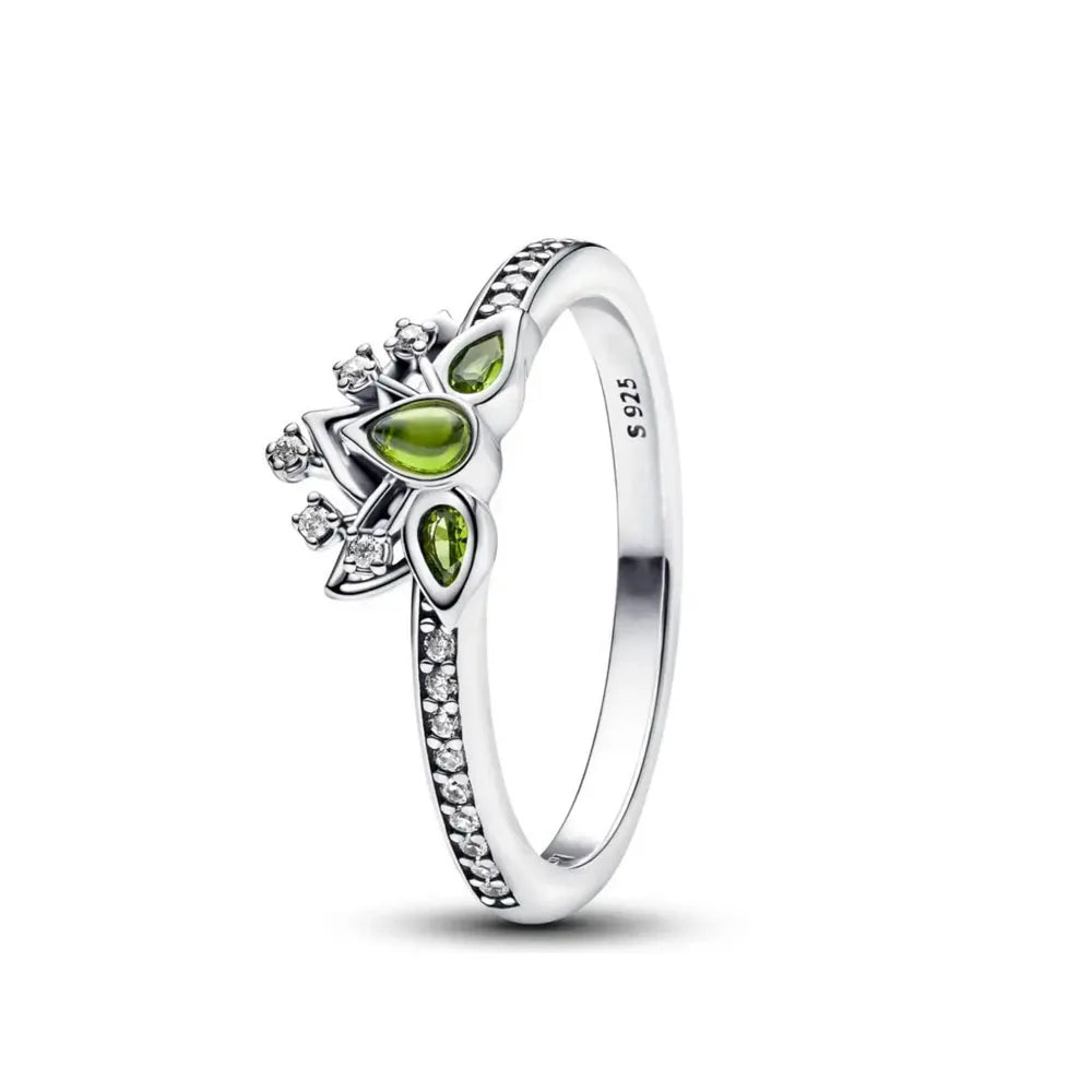 Fashionable 925 sterling silver charming princess ring octopus shell size 6 7 8 9 women's original wedding ring women's jewelry