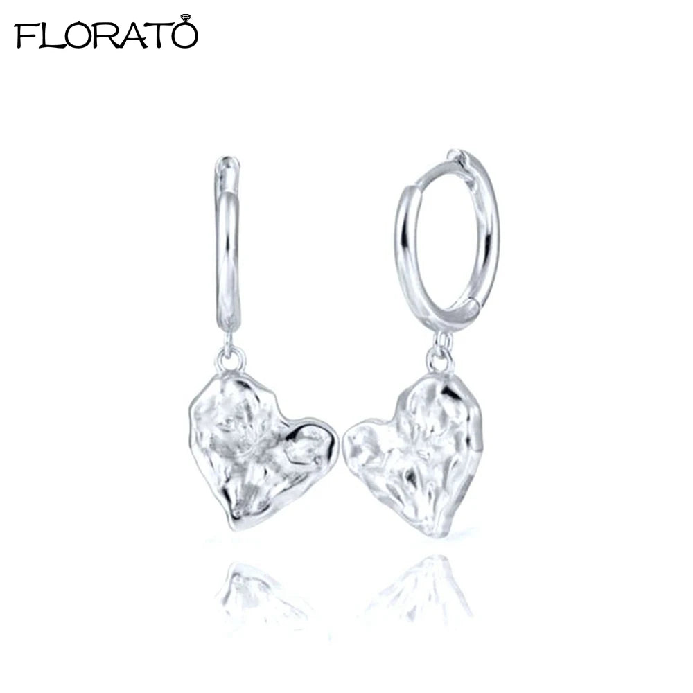 2025 New Gold Color Smooth Small Circle Earrings for Women 925 Sterling Silver Needle Trend Pendant Earrings Party Jewelry Gift