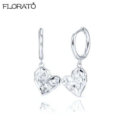 2025 New Gold Color Smooth Small Circle Earrings for Women 925 Sterling Silver Needle Trend Pendant Earrings Party Jewelry Gift