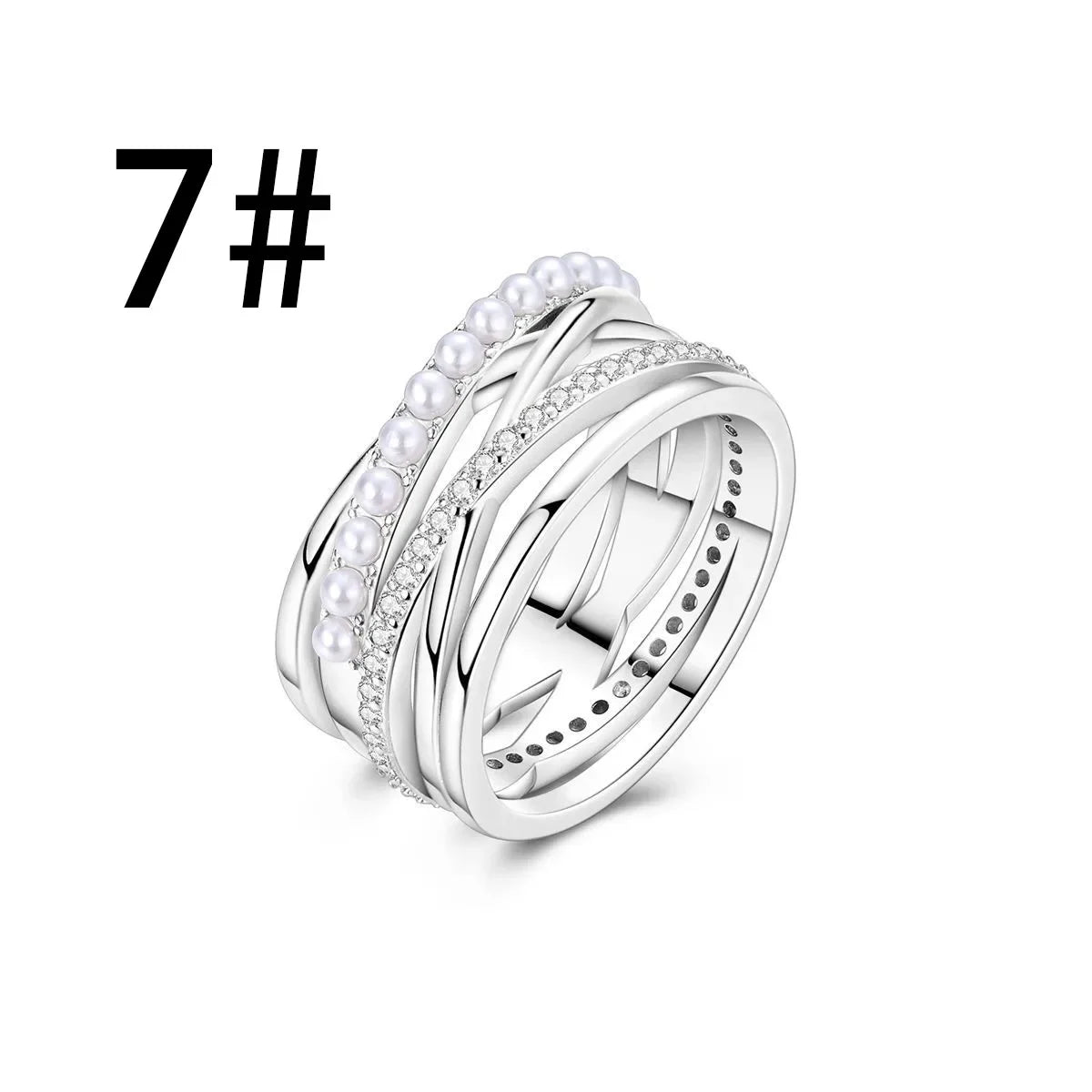 New Original 925 Sterling Silver Pearl Set Charms Ring Heart Earrings Beads Romantic Pendant Fit Bracelets Necklace Jewelry Gift