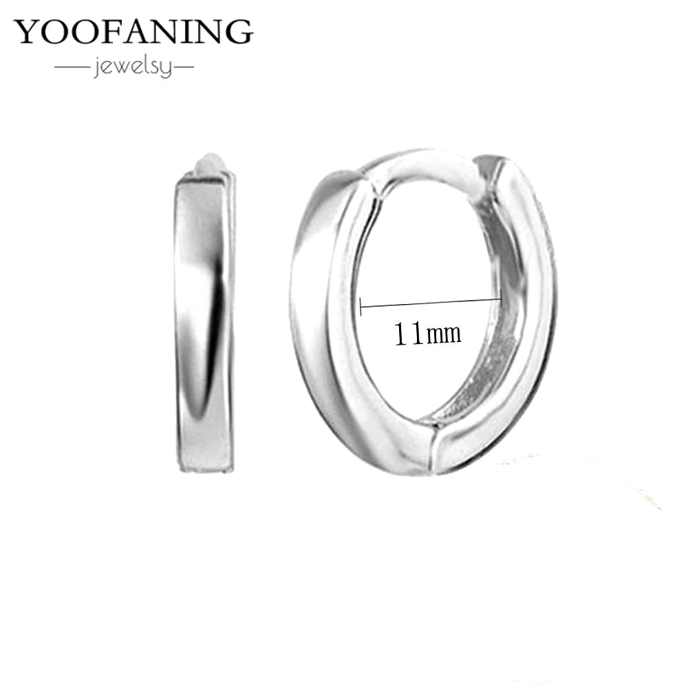 2025 New  925 Sterling Silver Needle Classic Retro Gold and Silver Ring Shaped Women's Large Earrings Party Luxury Jewelry Gifts