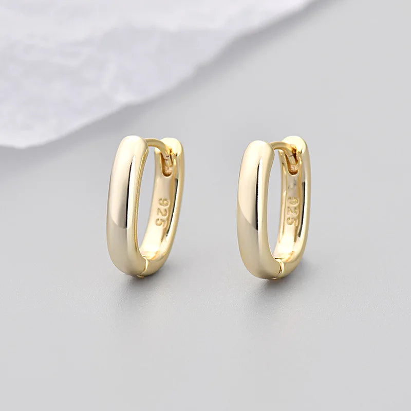 Simple Double Circle Metal Copper Earrings For Women Daily Date Jewelry Accessories New Gifts Friendship Birthday Hot Sale
