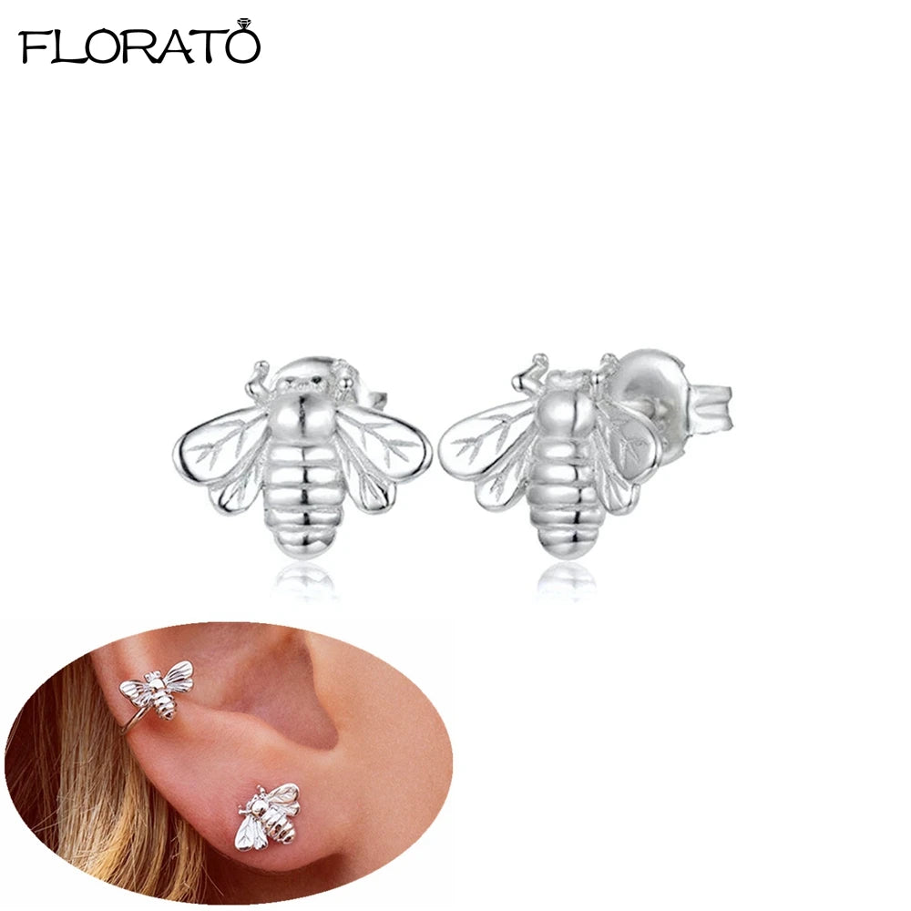 2025 New Gold Color Smooth Small Circle Earrings for Women 925 Sterling Silver Needle Trend Pendant Earrings Party Jewelry Gift