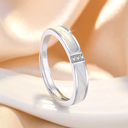 Original 925 Sterling Silver Ring High Quality Adjustable Opening AAA Zircon For Women Wedding Fine Fashion Jewelry Gift