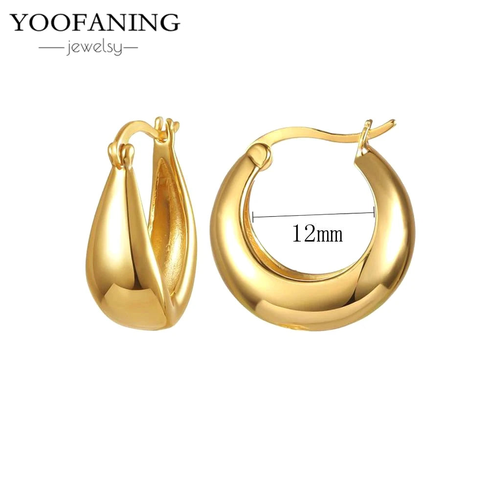 2025 New  925 Sterling Silver Needle Classic Retro Gold and Silver Ring Shaped Women's Large Earrings Party Luxury Jewelry Gifts