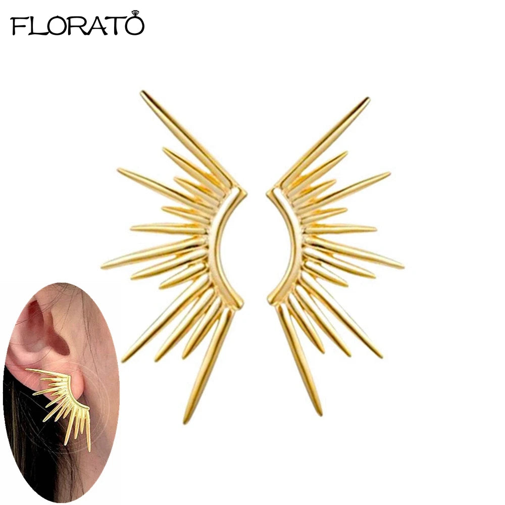 2025 New Gold Color Smooth Small Circle Earrings for Women 925 Sterling Silver Needle Trend Pendant Earrings Party Jewelry Gift