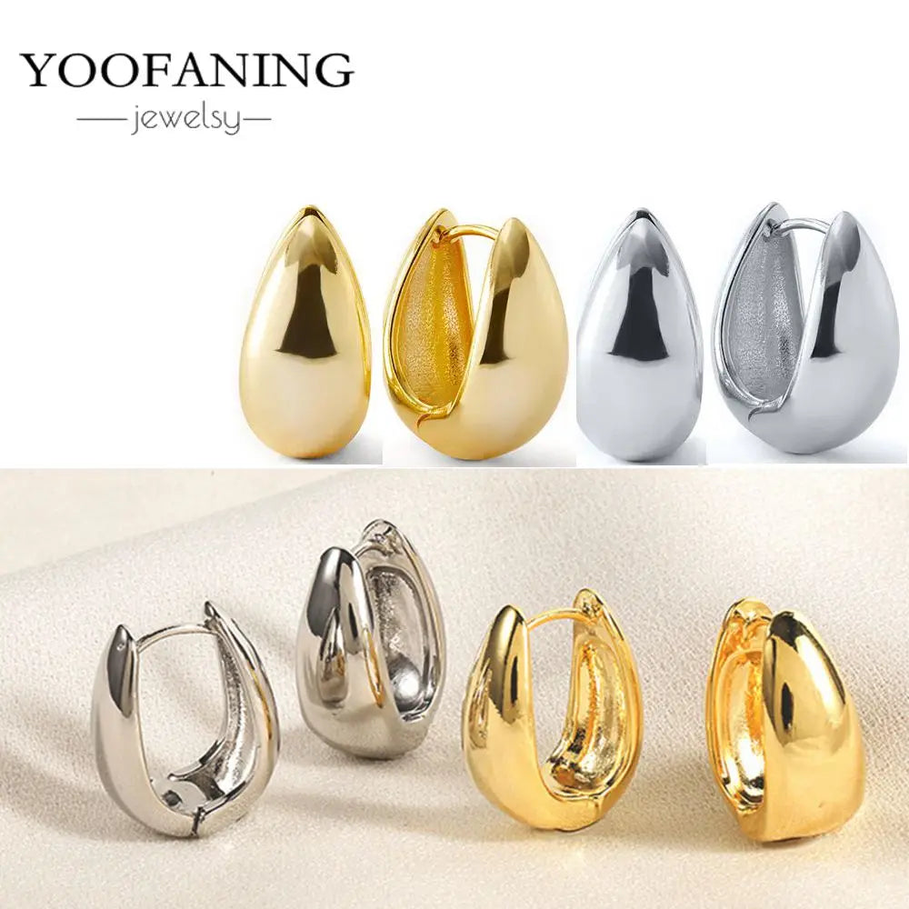 2025 New  925 Sterling Silver Needle Classic Retro Gold and Silver Ring Shaped Women's Large Earrings Party Luxury Jewelry Gifts