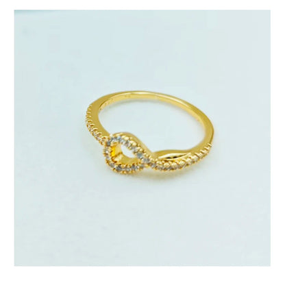 2025 New 14K Gold Plating Ring Sparkling Pink Bow Ring Princess Ring Original 925 Silver Color Finger Ring Fine Jewelry Women Gi