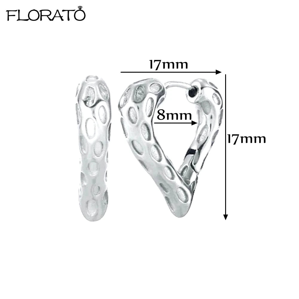 2025 New Gold Color Smooth Small Circle Earrings for Women 925 Sterling Silver Needle Trend Pendant Earrings Party Jewelry Gift