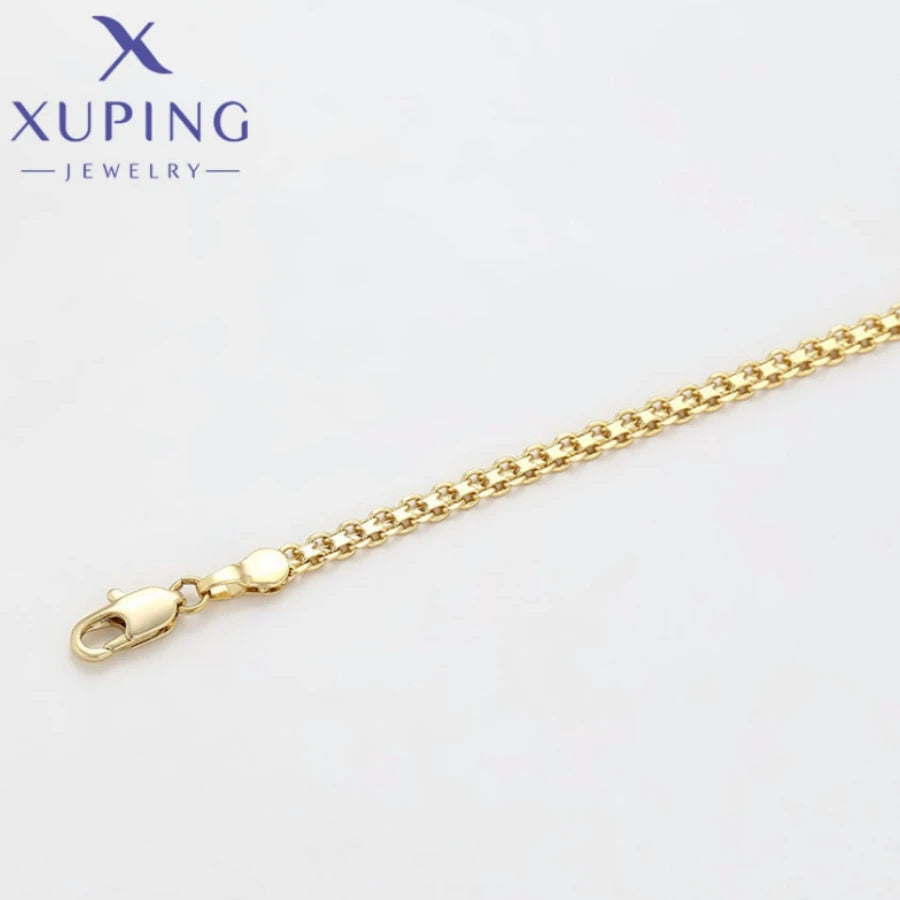 Xuping Jewelry Trendy Exquisite Elegant Style Women's Bracelets Light Gold Color Birthday Christmas Girl Gift X000979197