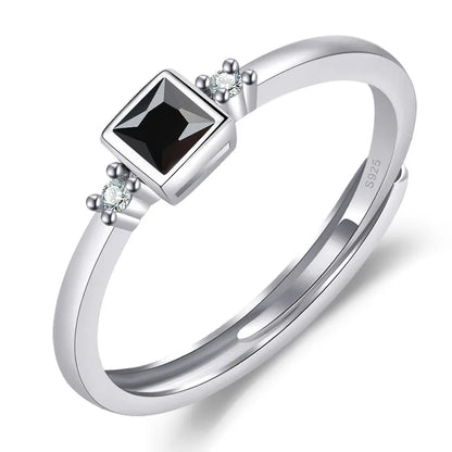 Original 925 Sterling Silver Ring High Quality Adjustable Opening AAA Zircon For Women Wedding Fine Fashion Jewelry Gift