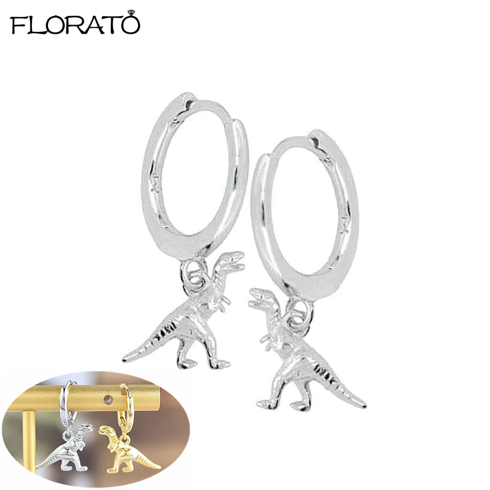 2025 New Gold Color Smooth Small Circle Earrings for Women 925 Sterling Silver Needle Trend Pendant Earrings Party Jewelry Gift