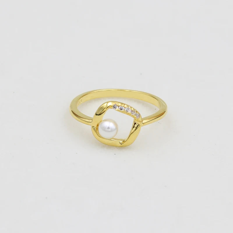 2025 New 14K Gold Plating Ring Sparkling Pink Bow Ring Princess Ring Original 925 Silver Color Finger Ring Fine Jewelry Women Gi