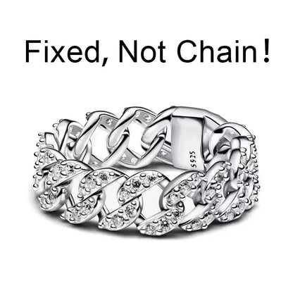 Original 925 Sterling Silver Princess Crown Moon Star Heart Bow Shell Crystal Rings Women Valentine's Birthday Gifts DIY Jewelry