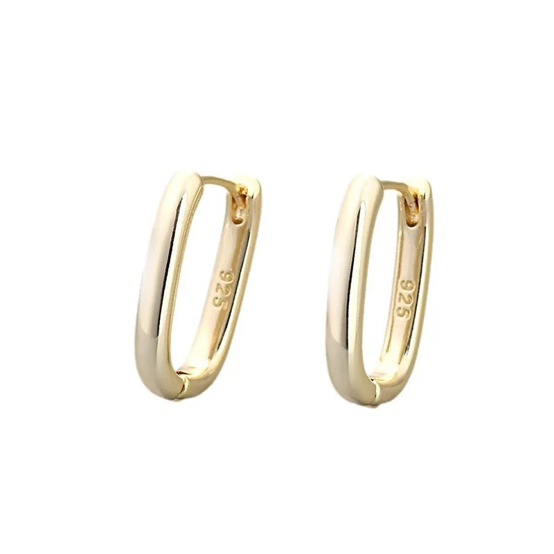 Simple Double Circle Metal Copper Earrings For Women Daily Date Jewelry Accessories New Gifts Friendship Birthday Hot Sale