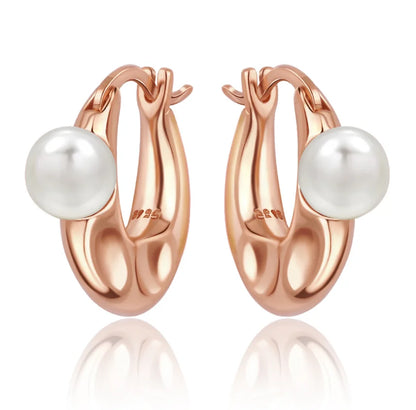 New Original 925 Sterling Silver Pearl Set Charms Ring Heart Earrings Beads Romantic Pendant Fit Bracelets Necklace Jewelry Gift