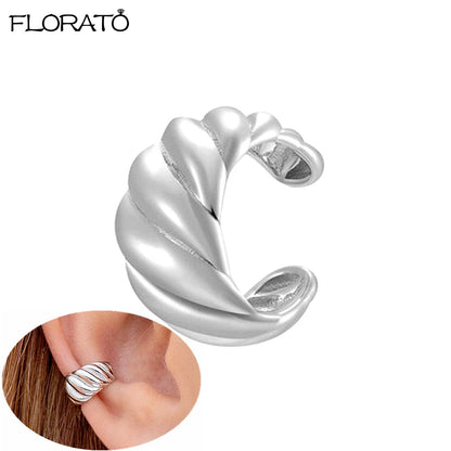 2025 New Gold Color Smooth Small Circle Earrings for Women 925 Sterling Silver Needle Trend Pendant Earrings Party Jewelry Gift