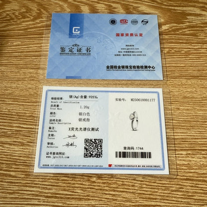 Fashionable 925 sterling silver charming princess ring octopus shell size 6 7 8 9 women's original wedding ring women's jewelry