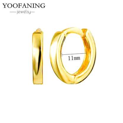 2025 New  925 Sterling Silver Needle Classic Retro Gold and Silver Ring Shaped Women's Large Earrings Party Luxury Jewelry Gifts