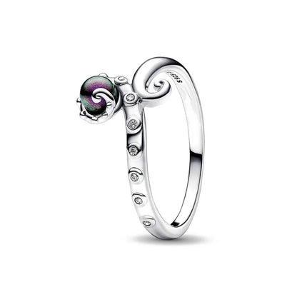 Fashionable 925 sterling silver charming princess ring octopus shell size 6 7 8 9 women's original wedding ring women's jewelry