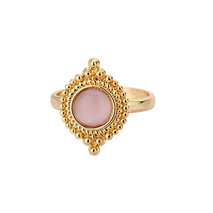 Fashion White Opal Rings For Women Gold Color Stainless Steel Opal Ring Wedding Engagement Aesthetic Jewelry Gift 2024 ﻿