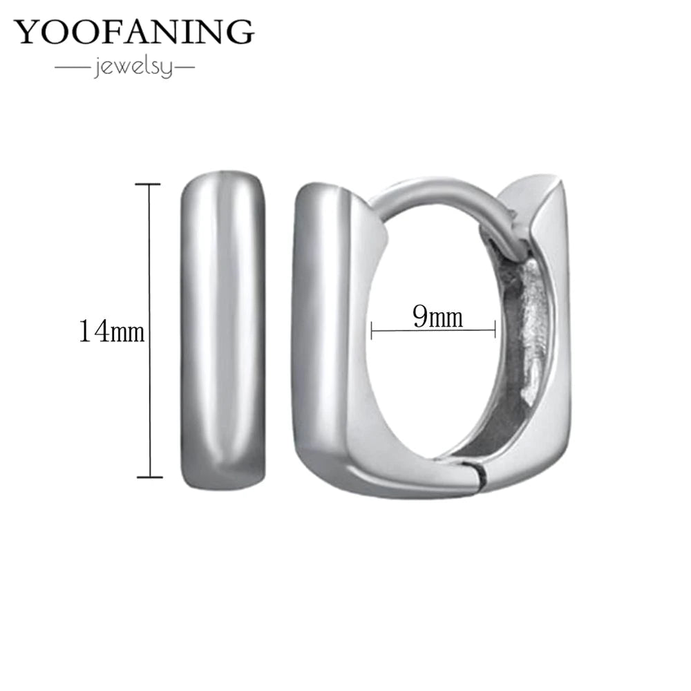 2025 New  925 Sterling Silver Needle Classic Retro Gold and Silver Ring Shaped Women's Large Earrings Party Luxury Jewelry Gifts