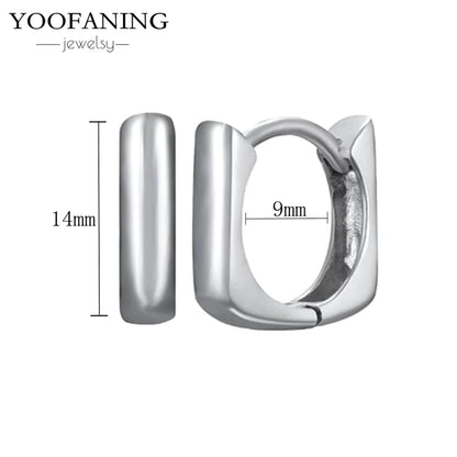 2025 New  925 Sterling Silver Needle Classic Retro Gold and Silver Ring Shaped Women's Large Earrings Party Luxury Jewelry Gifts