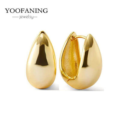 2025 New  925 Sterling Silver Needle Classic Retro Gold and Silver Ring Shaped Women's Large Earrings Party Luxury Jewelry Gifts